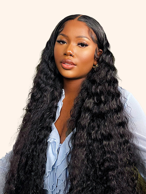 WIGGINS 250% Density Popping Curly HD Lace Front Wigs Medium Length Human Hair Wigs