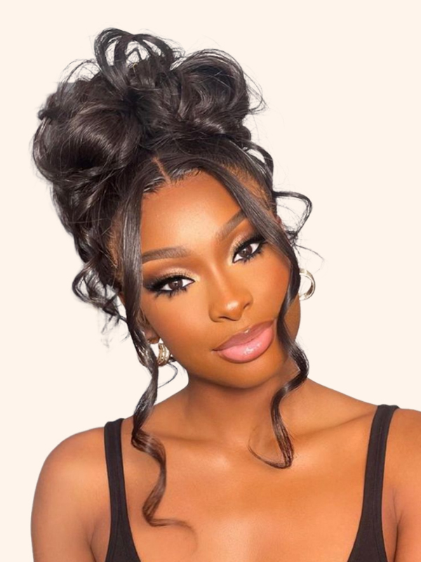 WIGGINS 250% Density Popping Curly HD Lace Front Wigs Medium Length Human Hair Wigs