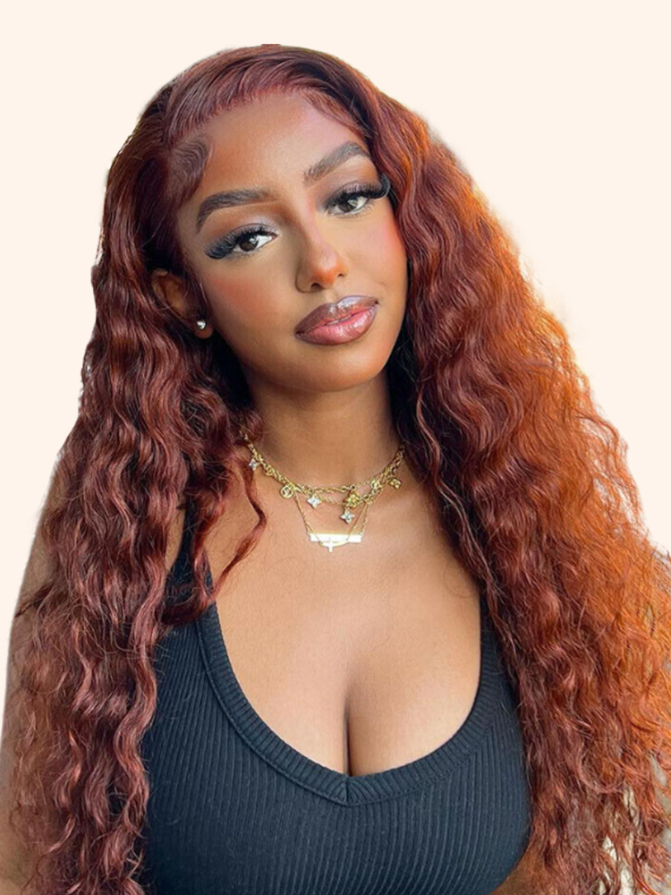 Honey Blonde Skunk Stripe Straight Hair 13x4 Lace Frontal Ready And Go Wigs