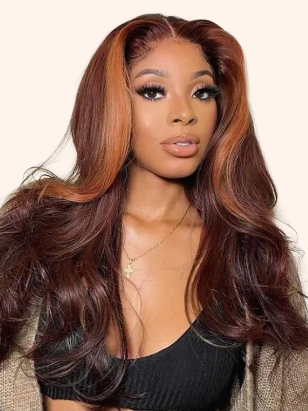 #27 Honey Blonde Body Wave 13x4 Lace Front Wigs Human Hair