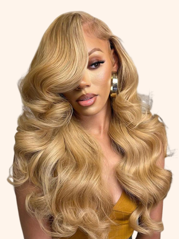 WIGGINS 250% Density Popping Curly HD Lace Front Wigs Medium Length Human Hair Wigs