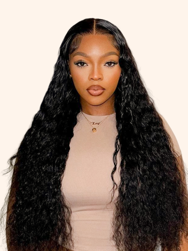 WIGGINS 250% Density Popping Curly HD Lace Front Wigs Medium Length Human Hair Wigs