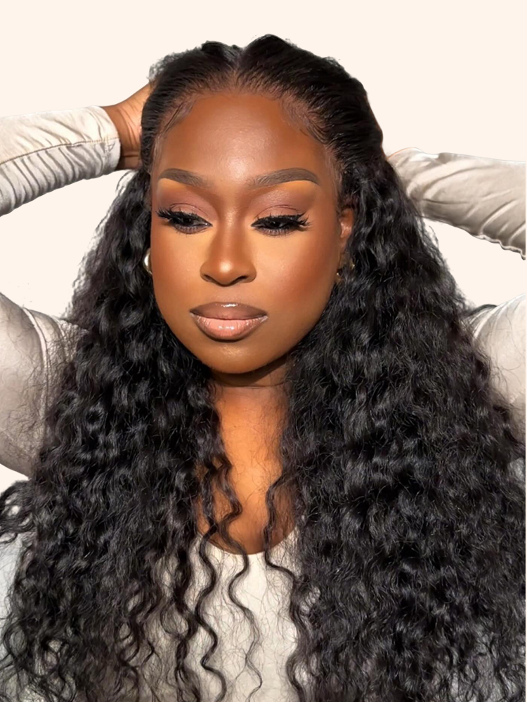 WIGGINS 250% Density Popping Curly HD Lace Front Wigs Medium Length Human Hair Wigs