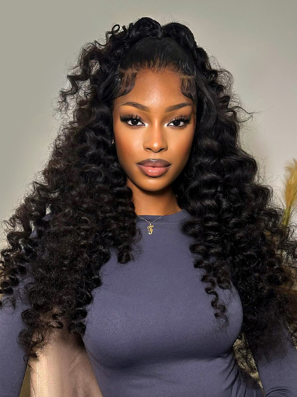 glueless wand curl wig
