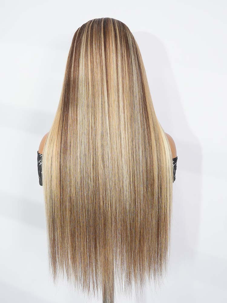 vVirgin Hair With Blonde Highlights