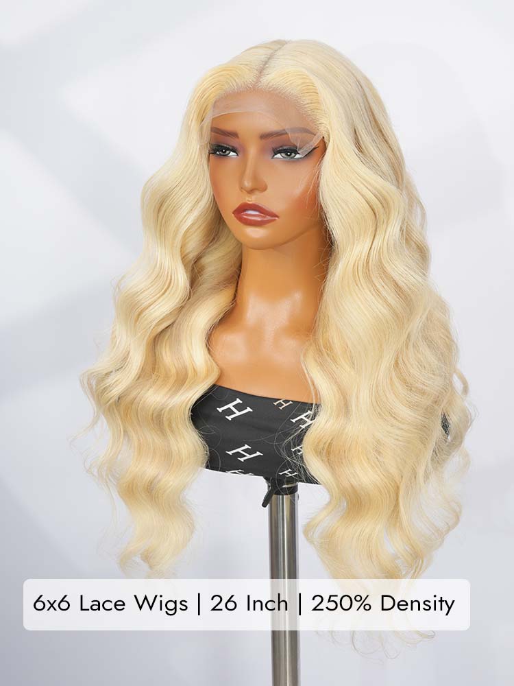  lace frontal blonde human hair wig