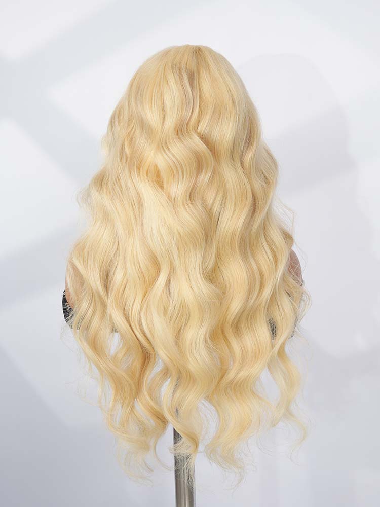  lace frontal blonde body wave human hair wig