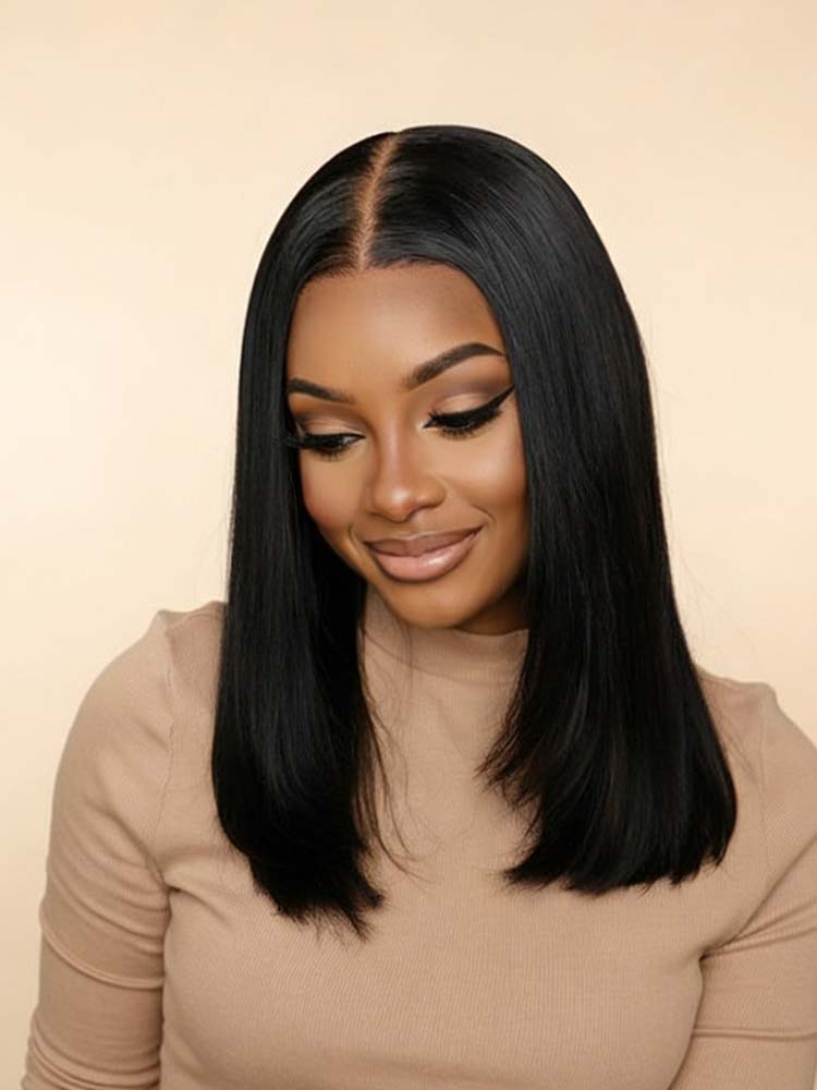 T Part Pre-cut Lace Glueless Wig 