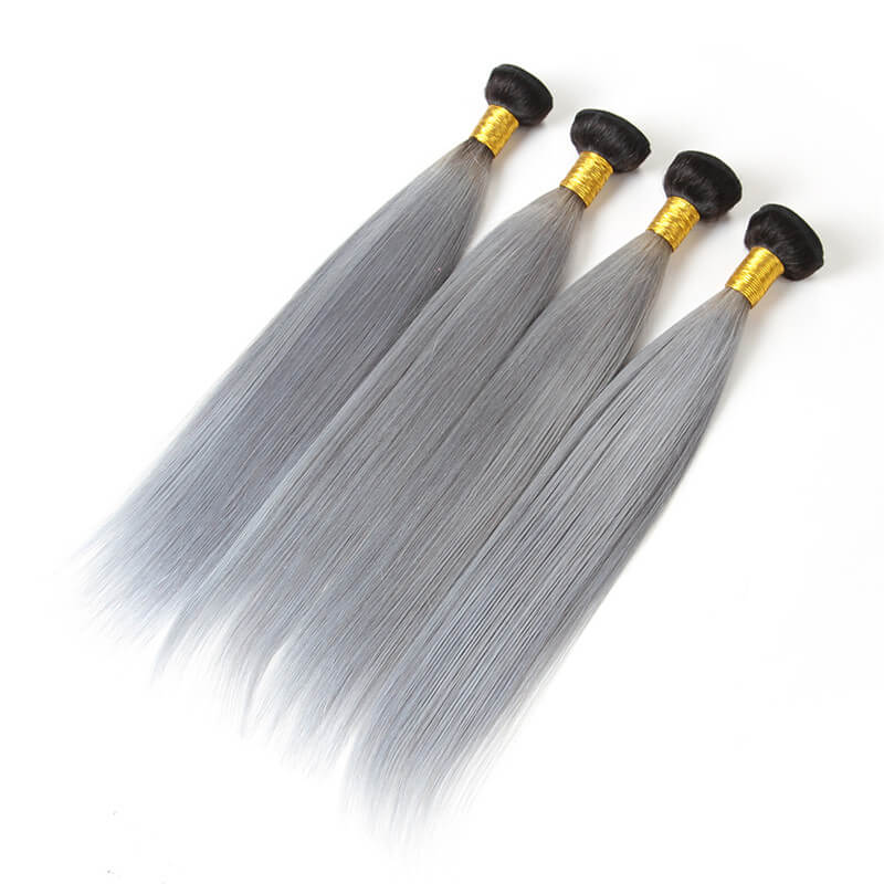 4pcs Straight Ombre Hair Bundles