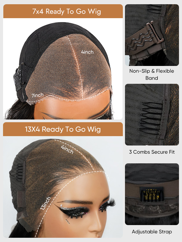 7x4 Lace Closure Wigs