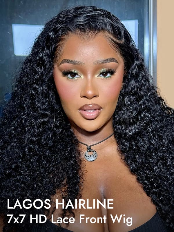 lagos hairline curly wig