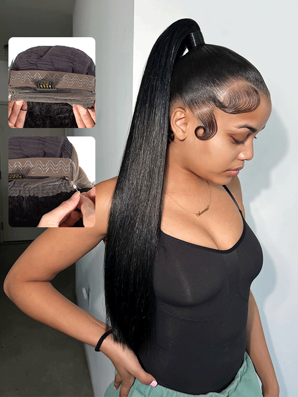 straight 360 lace wig