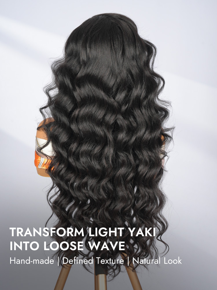 Light Yaki Loose Deep Wave 6x8 Glueless Lace Wigs