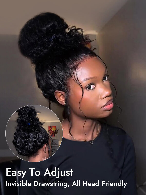 wig into ponytail