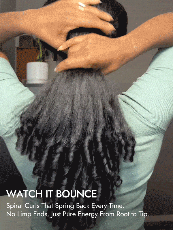 Kinky Straight Curly No Lace Wig With Spiral Curls