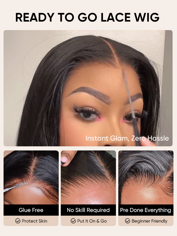4x7 Glueless Wig