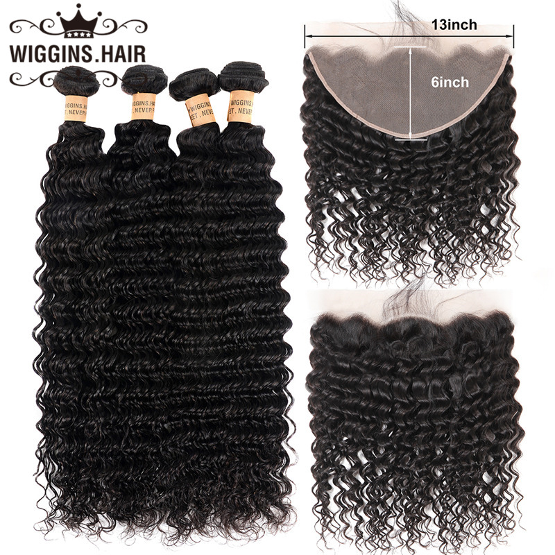 Deep Wave Hair with 13*6 Lace Frontal