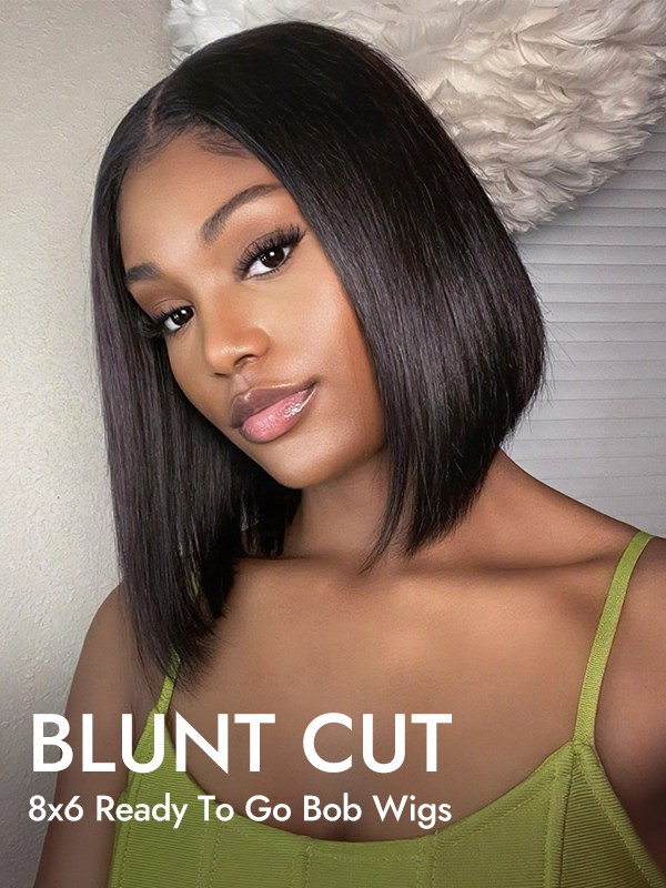 straight ready to go bob wig