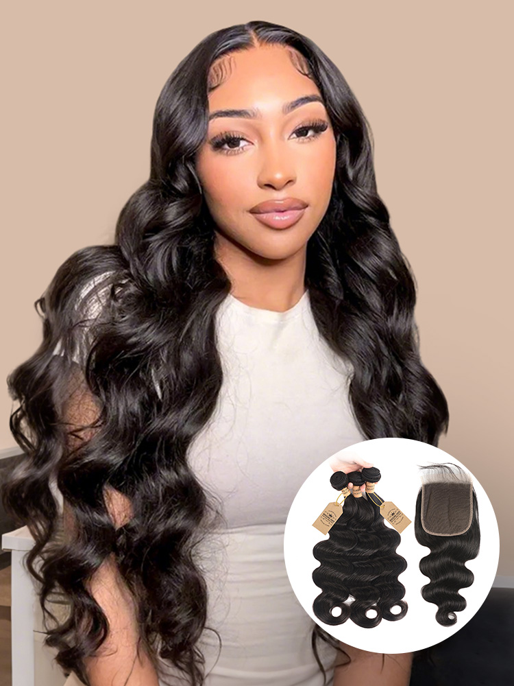 Body Wave Bundles With Closure 
