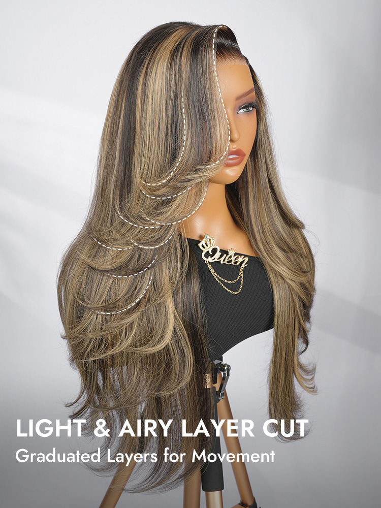 Highlight Layered Cut Wig