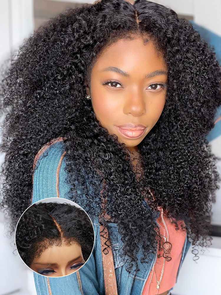 Kinky Curly 4C Edge Wigs