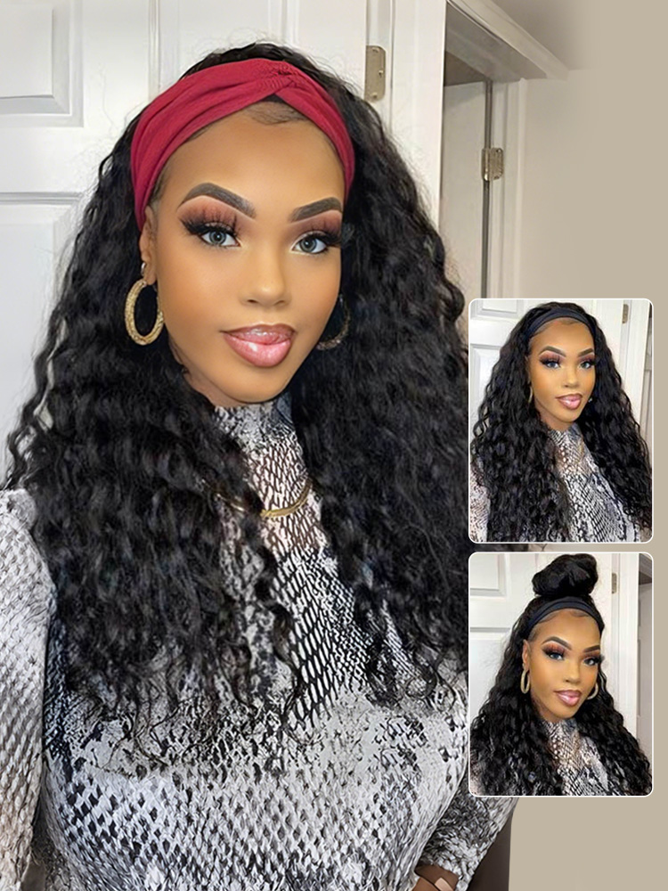 Loose Deep Wave Headband Wigs