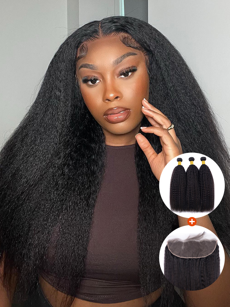 Yaki Straight Hair Hair Bundles