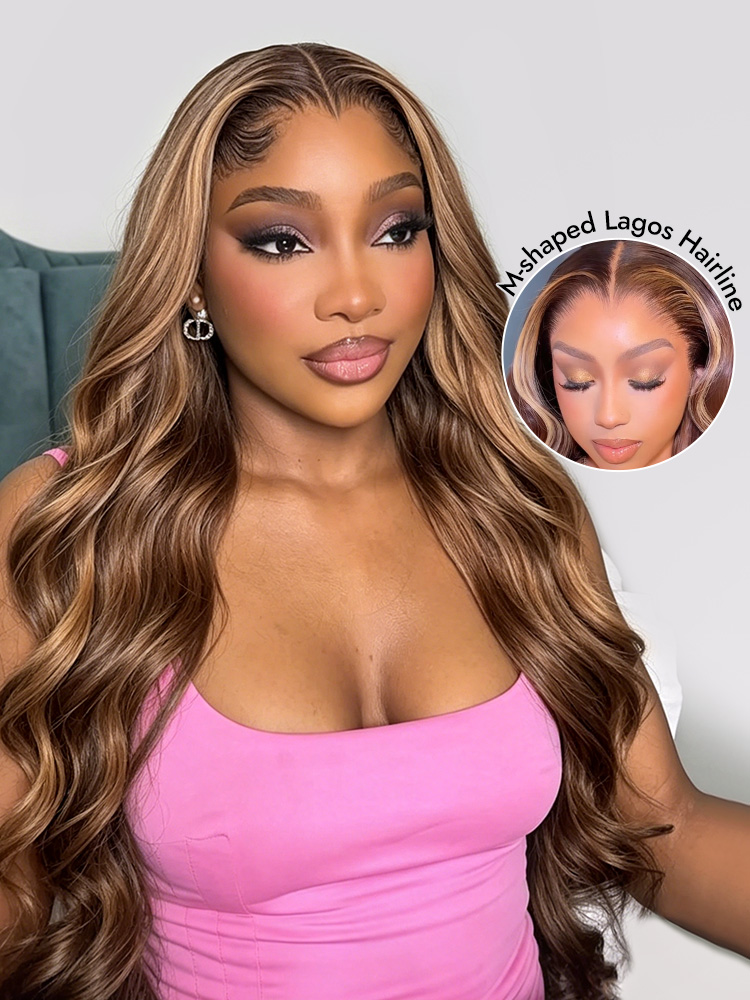 Lagos Hairline P4/27 Straight 6x8 Lace Wigs 