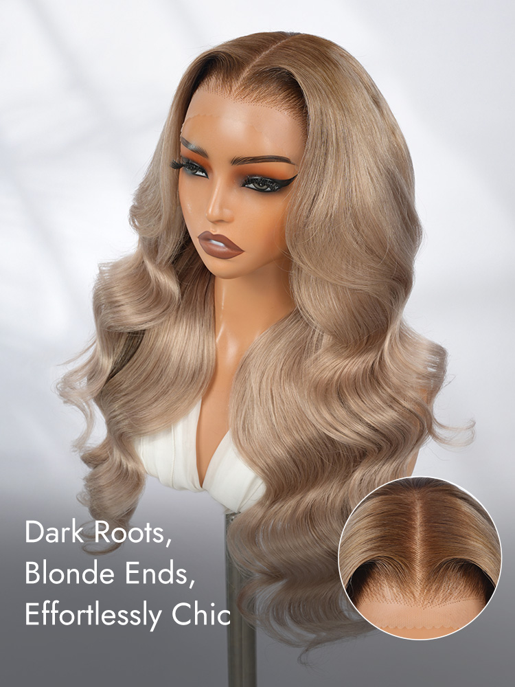 Ombre Blonde Highlights Human Hair