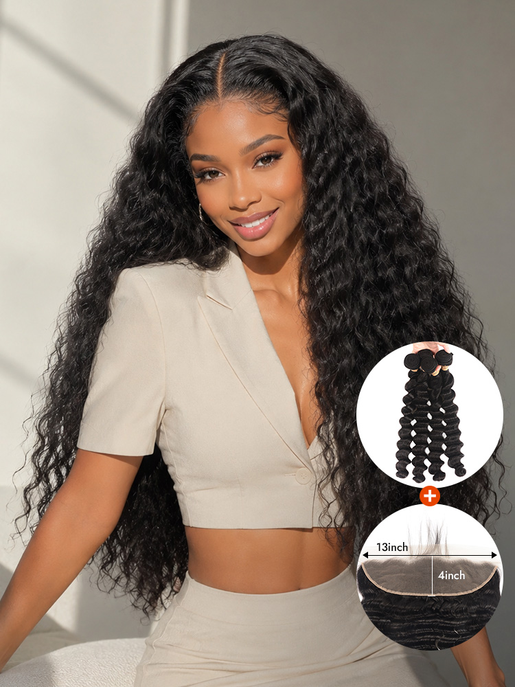 Loose Deep Wave With 13*4 Lace Frontal