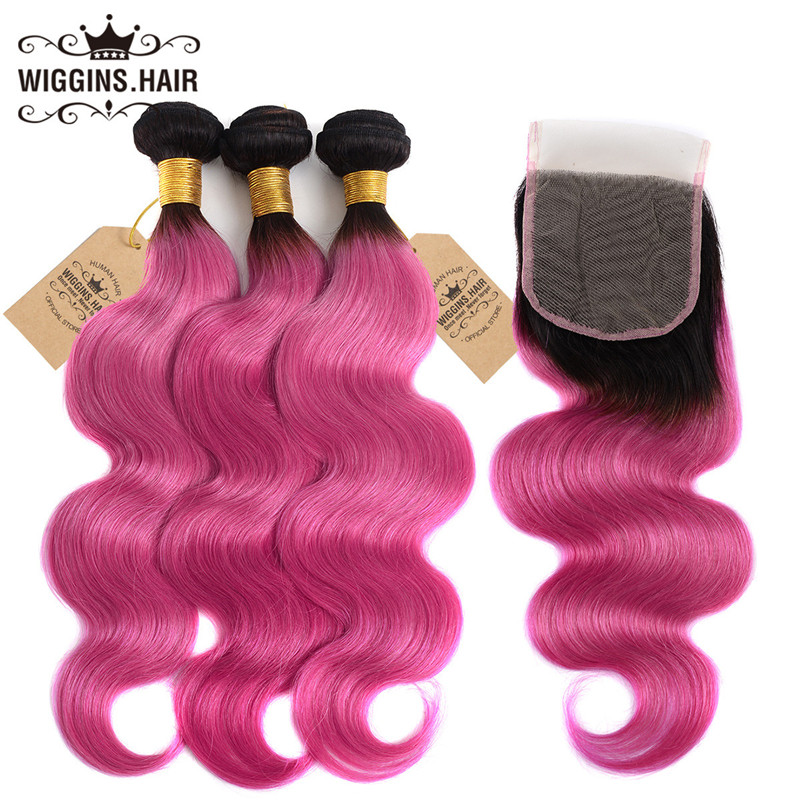 Body Wave 3 Bundles With 4*4 Lace Closure