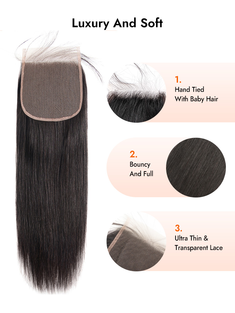 Silky Straight 6x6 Lace Closure