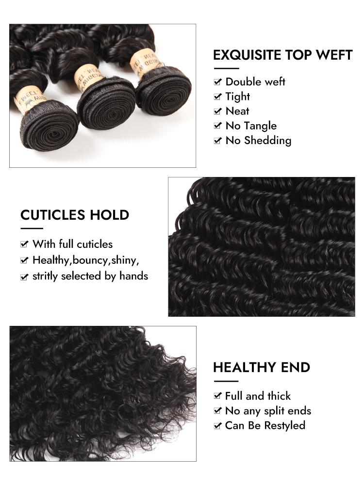 Deep Wave Bundles Human Hair