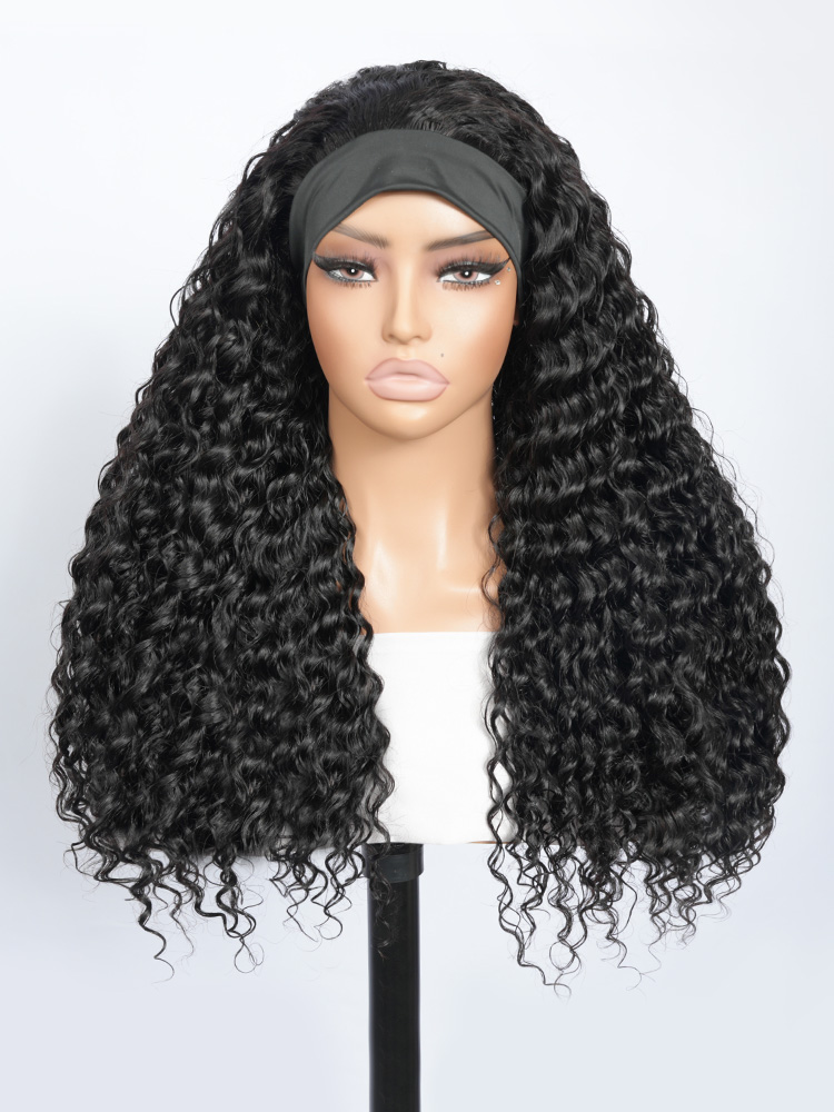 Headband Virgin Human Hair Wig
