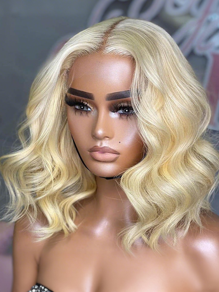 Blonde Wavy Bob Wig
