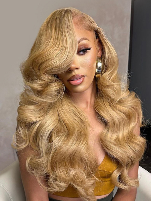 honey blonde body wave wigs