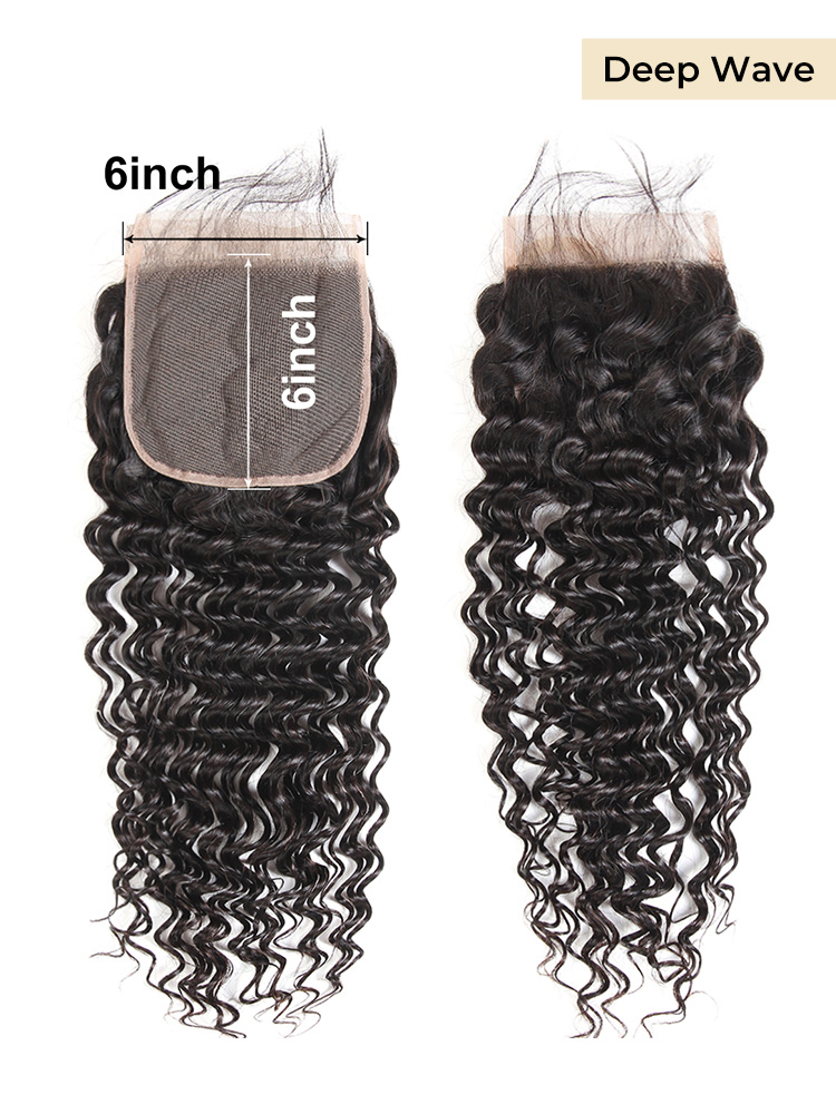 Deep Wave 6x6 Lace Closure