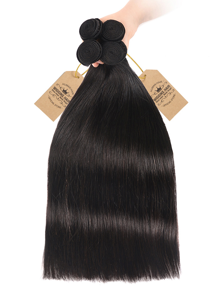 Straight 4 Bundles Human Hair 