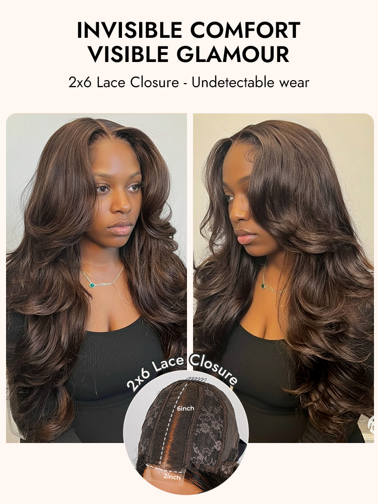 HD 2x6 Lace Glueless Wig