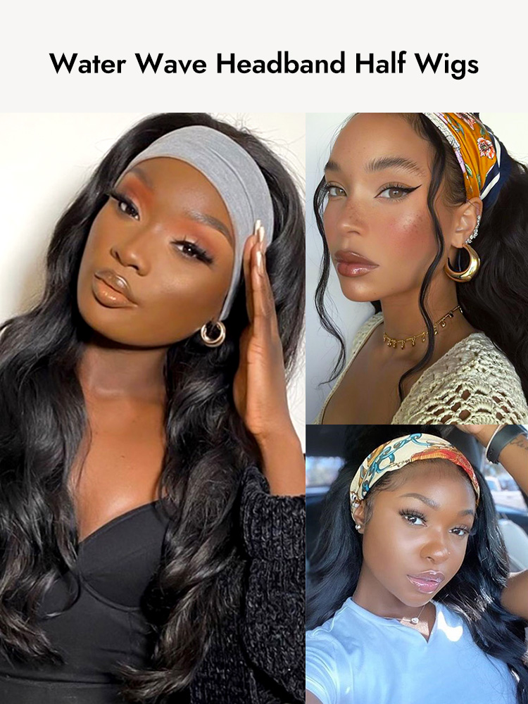 Human Hair Headband Wigs