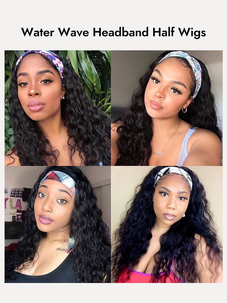 Natural Wave Headband Wigs