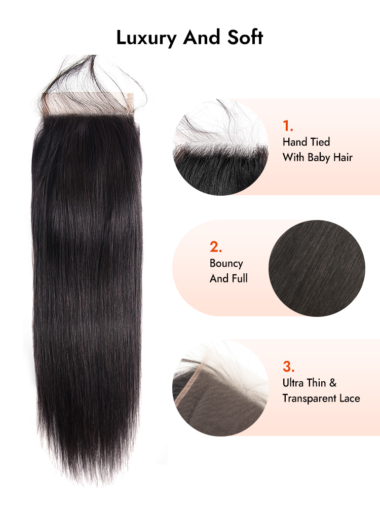 6x6 HD Lace Closure Human Hair