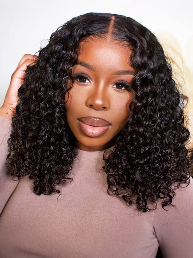Deep Wave Short Bob Wigs