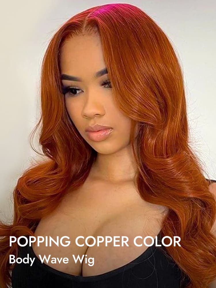 Copper Body Wave Wig