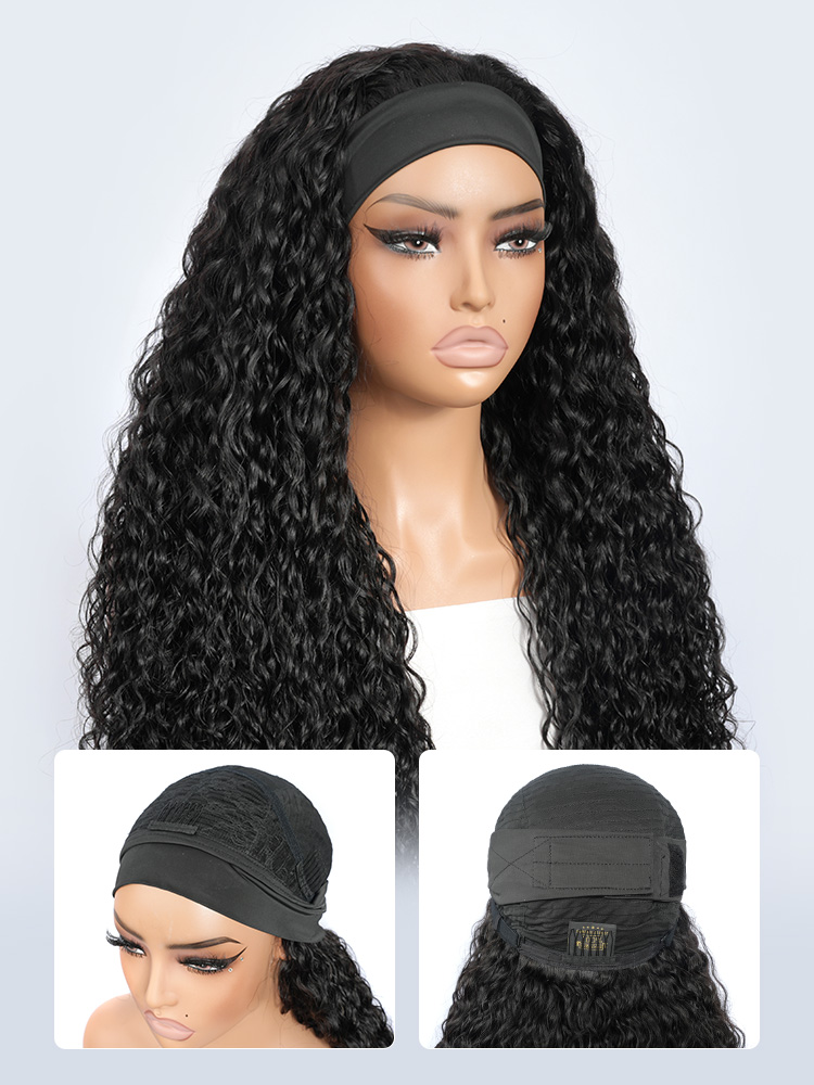 Natural Wave Headband Wig