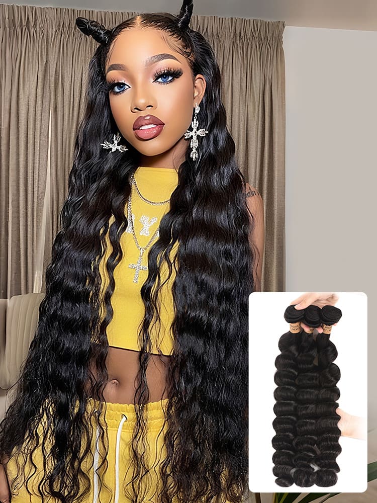 Loose Deep Wave 3 Bundles
