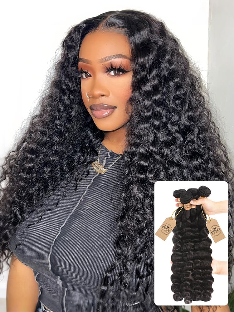 Loose Deep Wave 4 Bundles