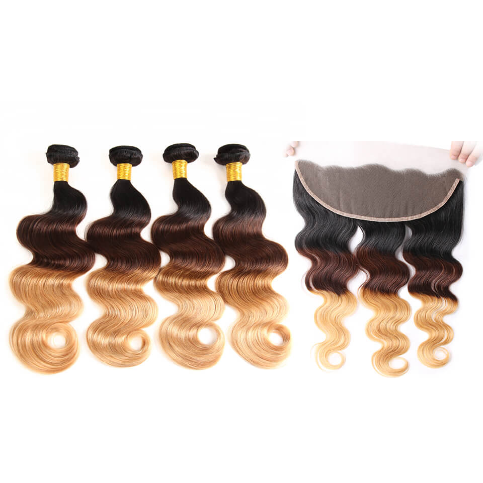 4 Bundles With Lace Frontal