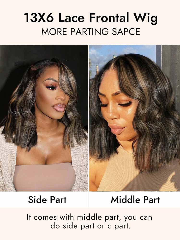Highlight Hair Beach Wave Lace wigs