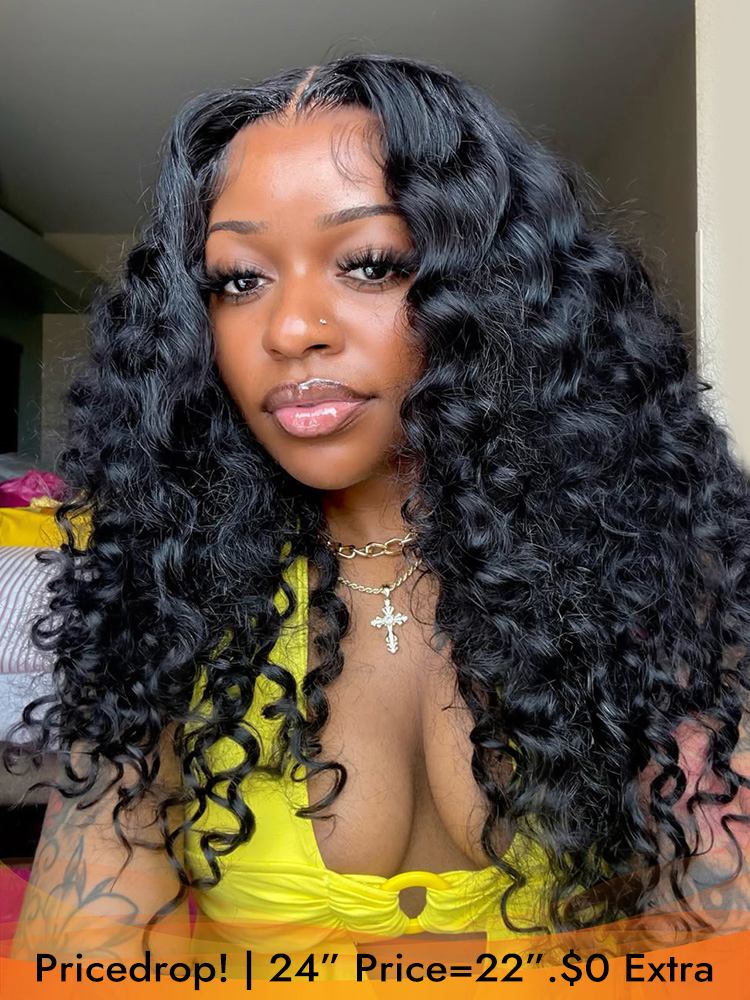  Bouncy Boba Wand Curls With Voluminous Density Pre-Plucked Pre Cut 7x5 13x4 Ready To Go Lace Wigs